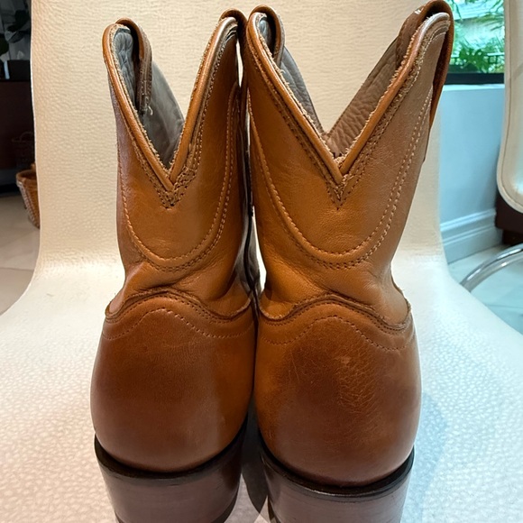 Tecovas Brown Leather Ankle Booties - Picture 4 of 5